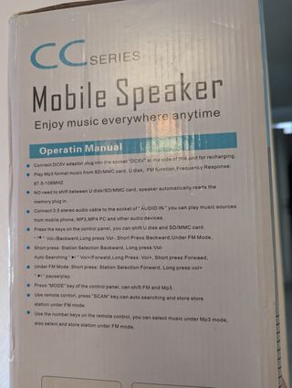 Altavoces grandes música azul