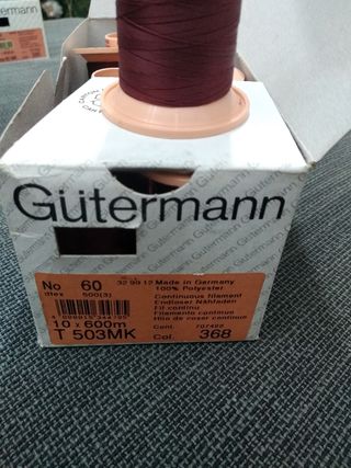 Hilo gūtermann no 60 dtex500