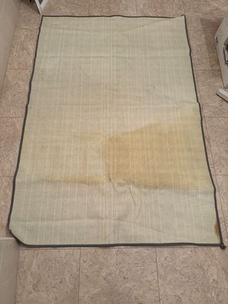 Alfombra rectangular gris 177x120 cm