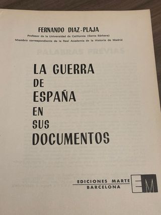 La guerra de España en sus documentos