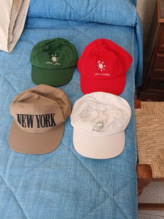 Lote Gorras de Colección, 12 euros.