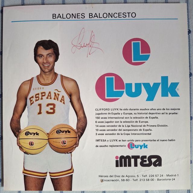 Póster Luyk real madrid baloncesto