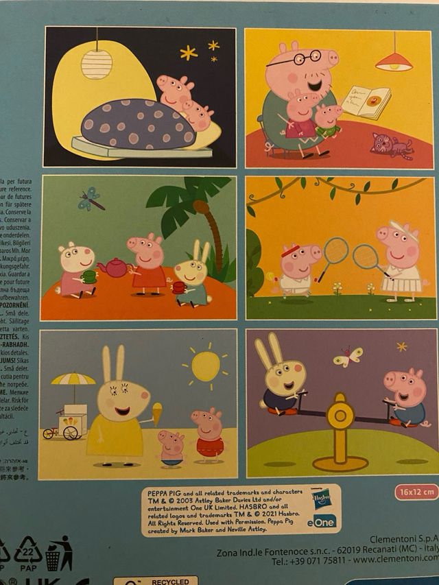 Juego puzzle Peppa pig