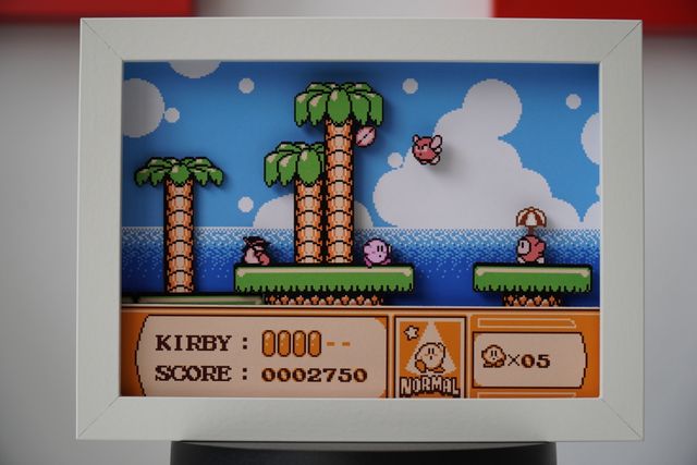 Shadowbox Kirby NES