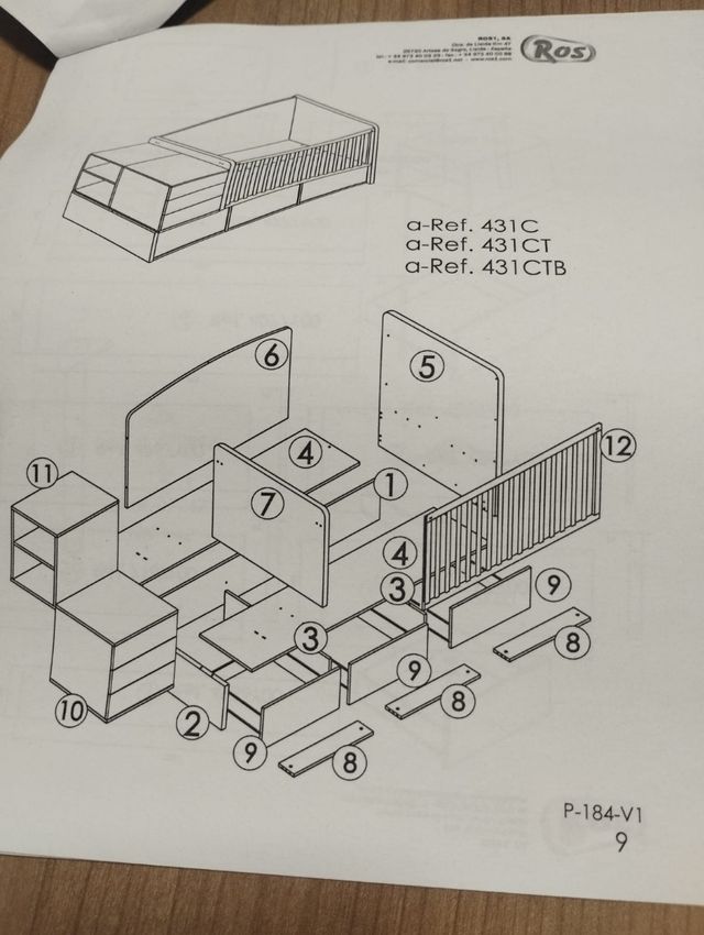 CAMA CONVERTIBLE JUVENIL- ROS