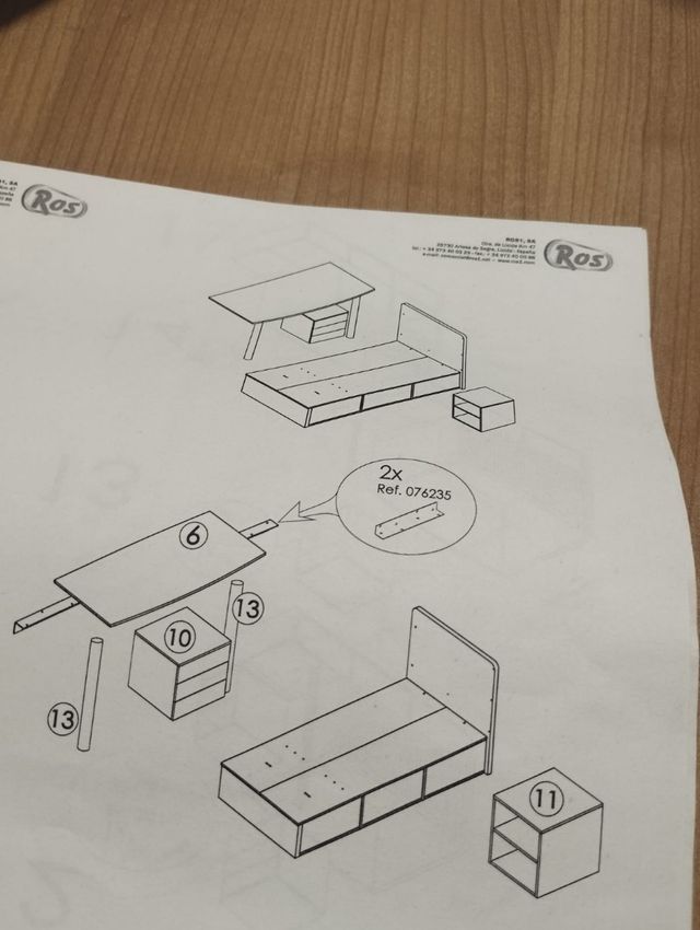 CAMA CONVERTIBLE JUVENIL- ROS