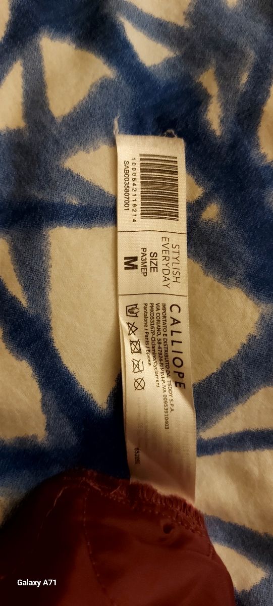 Pantalone lungo donna in rasatello di cotone