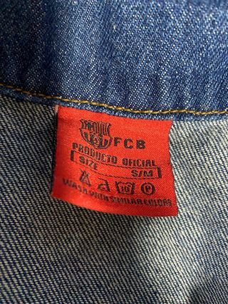 Cazadora vaquera FCB. Talla S/M
