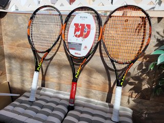 Raquetas Wilson Burn 100S, 303 gr, puño 2