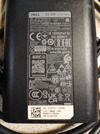 Cargador Portatil Dell LA65NM191 65.0W