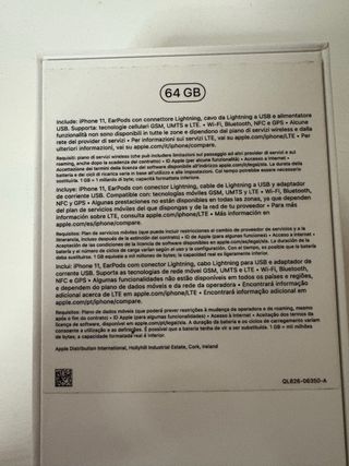 Iphone 11 blanco 64GB
