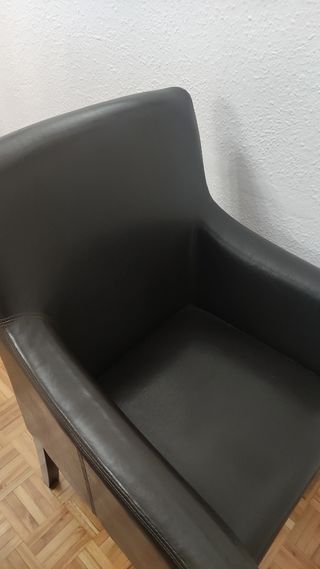 Un sillon butaca piel