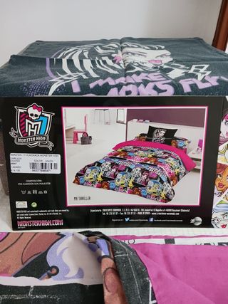 Funda nórdica de cama .Diseño de Monster