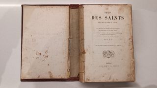 Vies Des Saints .libro religioso antiguo
