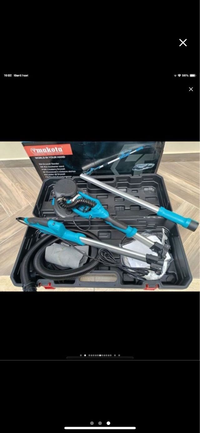 Levigatrice a muro/soffitto cartongesso 1100 W