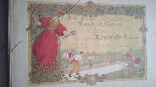 quadro con pergamena