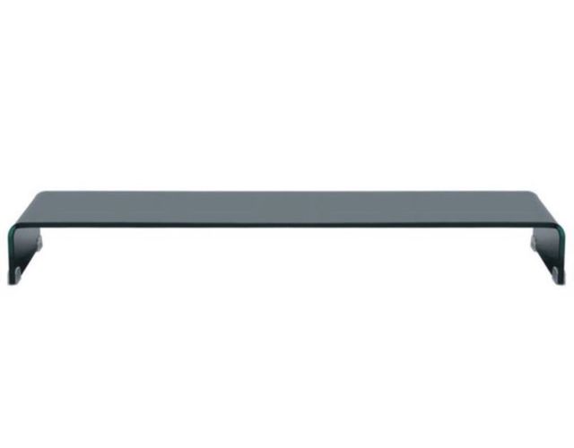 Soporte TV/Monitor cristal negro