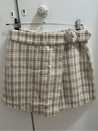 Falda pantalón de tweed talla S/36