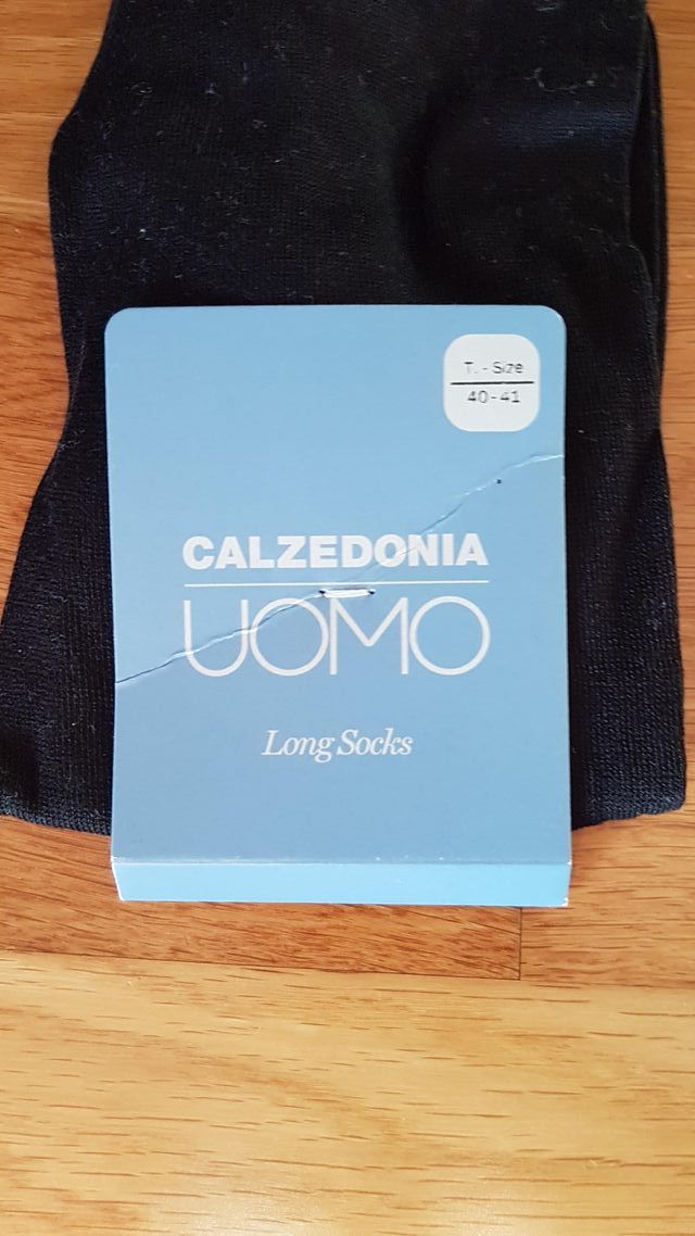 Meias novas longas em algodão para homem