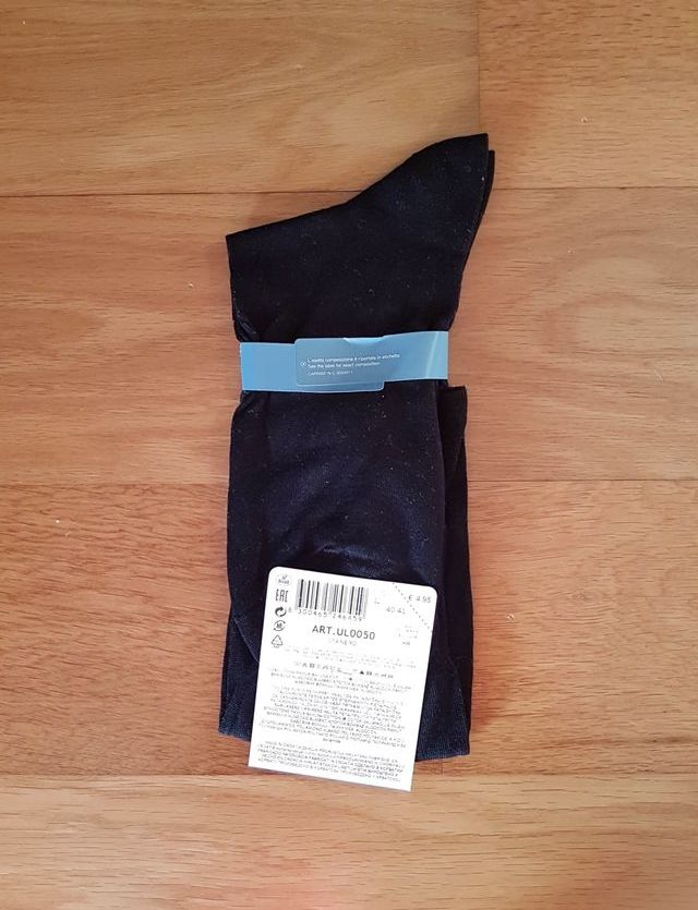 Meias novas longas em algodão para homem