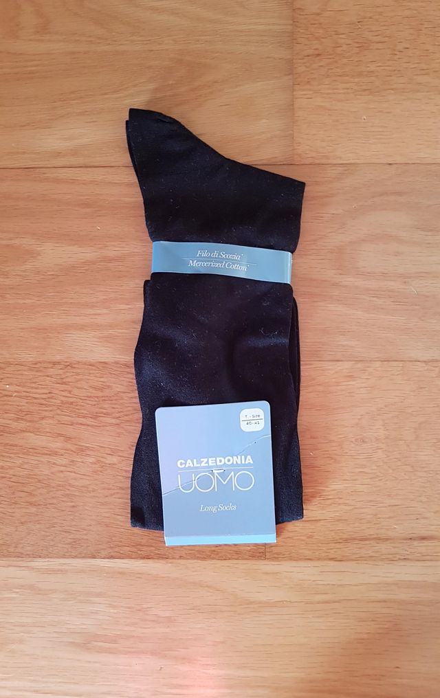 Meias novas longas em algodão para homem