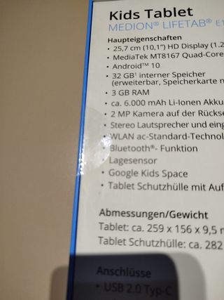 MEDION LIFETAB E10440 (MD 60518) - Kids Tablet