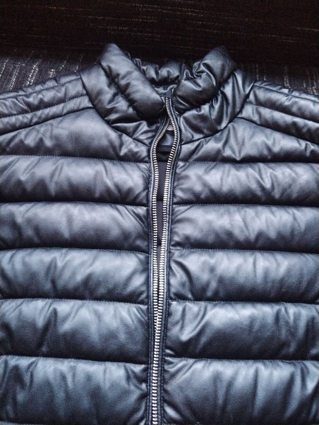 Cazadora motera efecto piel 16 años