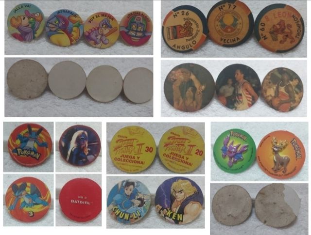 Tazos cartón envoltorio chicles chester matutano