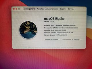 Ordenador Apple MacBook Air