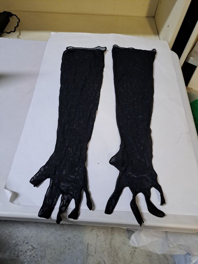 Guantes Tul Largos negros