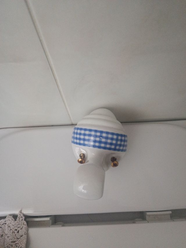 Accesorios baño ceramica cuadros vichy