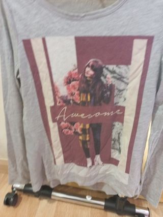 Camiste BERSHKA manga larga