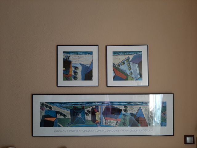 CONJUNTO TRES CUADROS LÁMINAS DOUGLAS K MORRIS