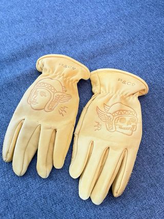Guantes moto cuero