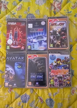 PSP 6 juegos son un pak