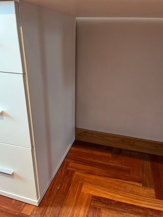 Escritorio madera con cajonera blanco