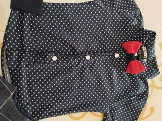 Lot per bambini camicia papillon maglion