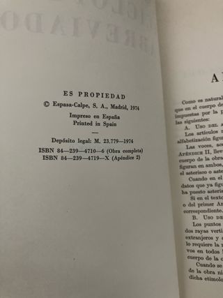 Diccionario enciclopedico abreviado Espasa