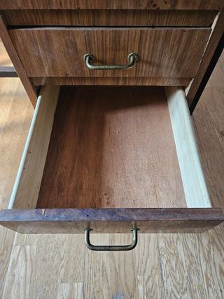 Scrivania industriale vintage in formica