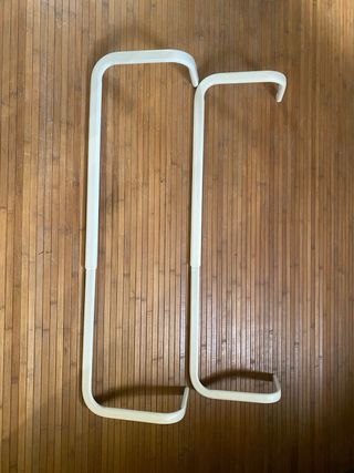 2 Barras para ropa/vestidor