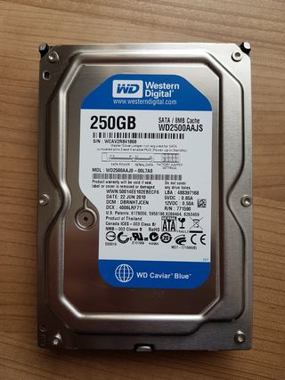 Disco Duro HDD de 250gb