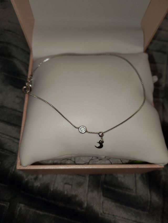 Bracciale d'argento con luna