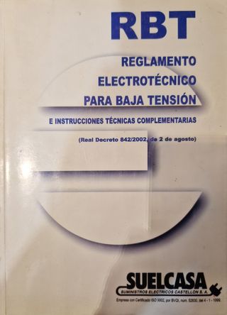 Reglamento electrotécnico para baja tensión
