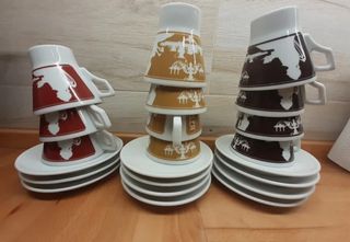 Juego de tazas chocolate