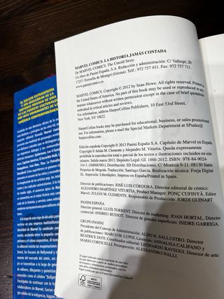 MARVEL COMICS LA HISTORIA JAMAS CONTADA