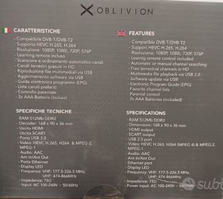 Decodificador DVB-T2 con Porta Ethernet