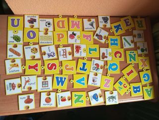 Associazione delle lettere dell'alfabeto Dominó