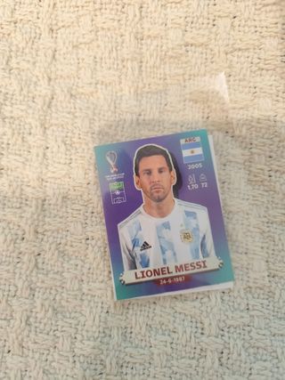Cromo Messi Mundial 2022