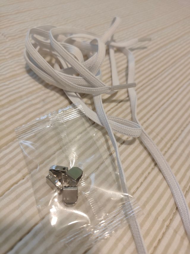 Cordones elásticos blancos para zapatillas