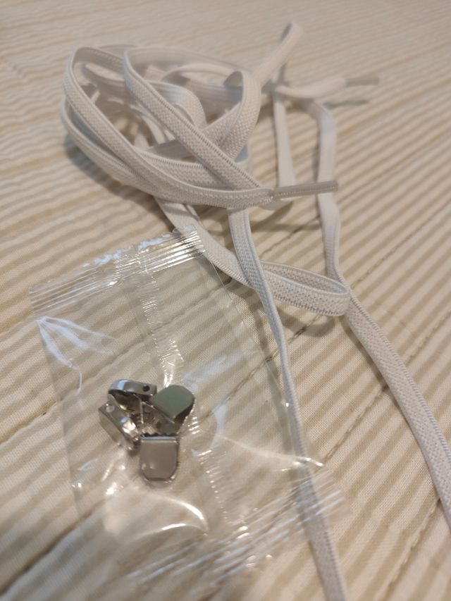 Cordones elásticos blancos para zapatillas